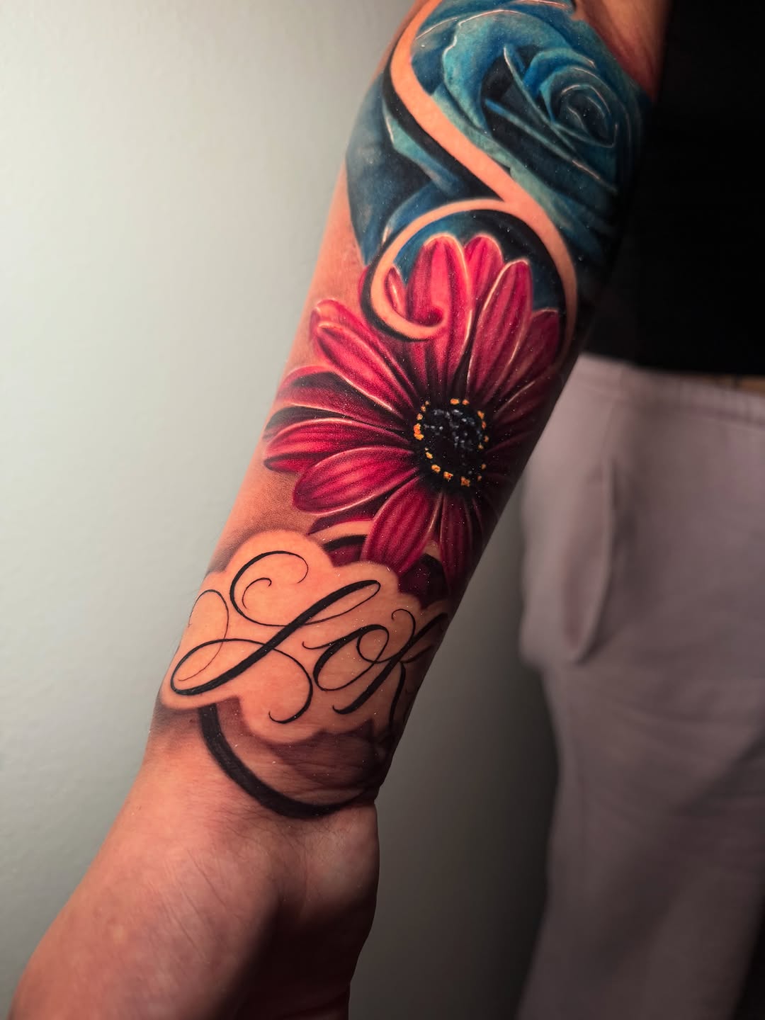 Tattoo by @inkedbykiki — realism, lettering_script