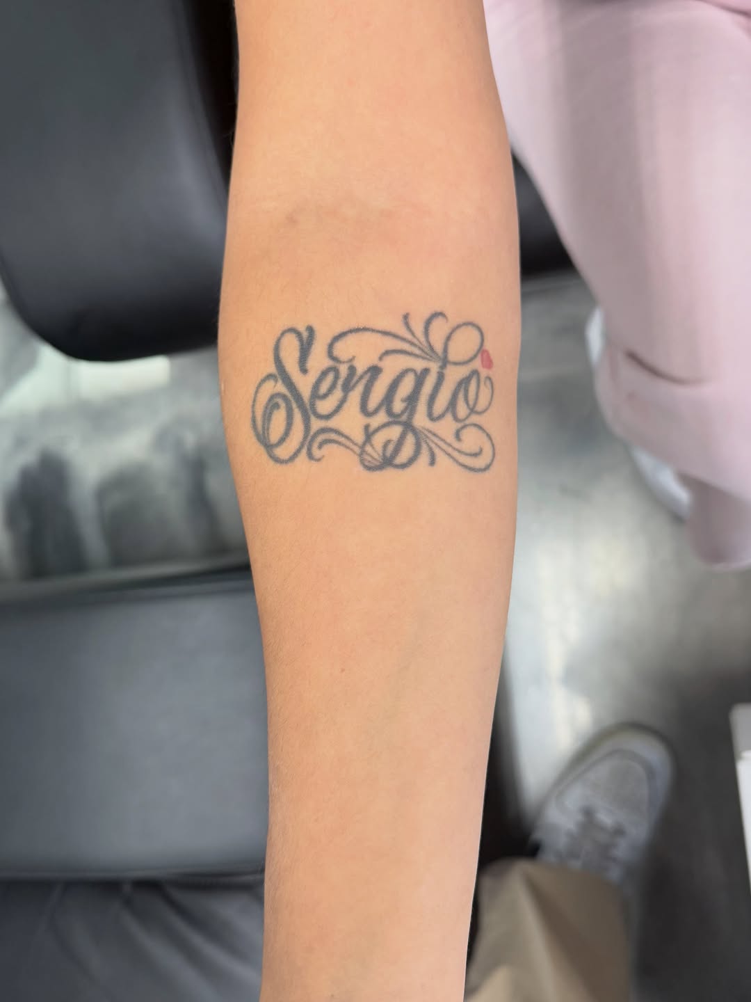Tattoo by @inkedbykiki — lettering_script