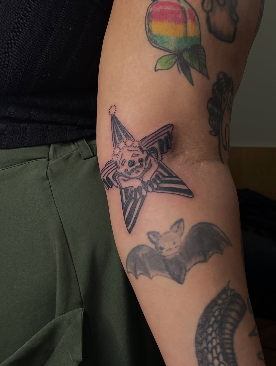 Tattoo by @james.needle — black_and_grey, chicano