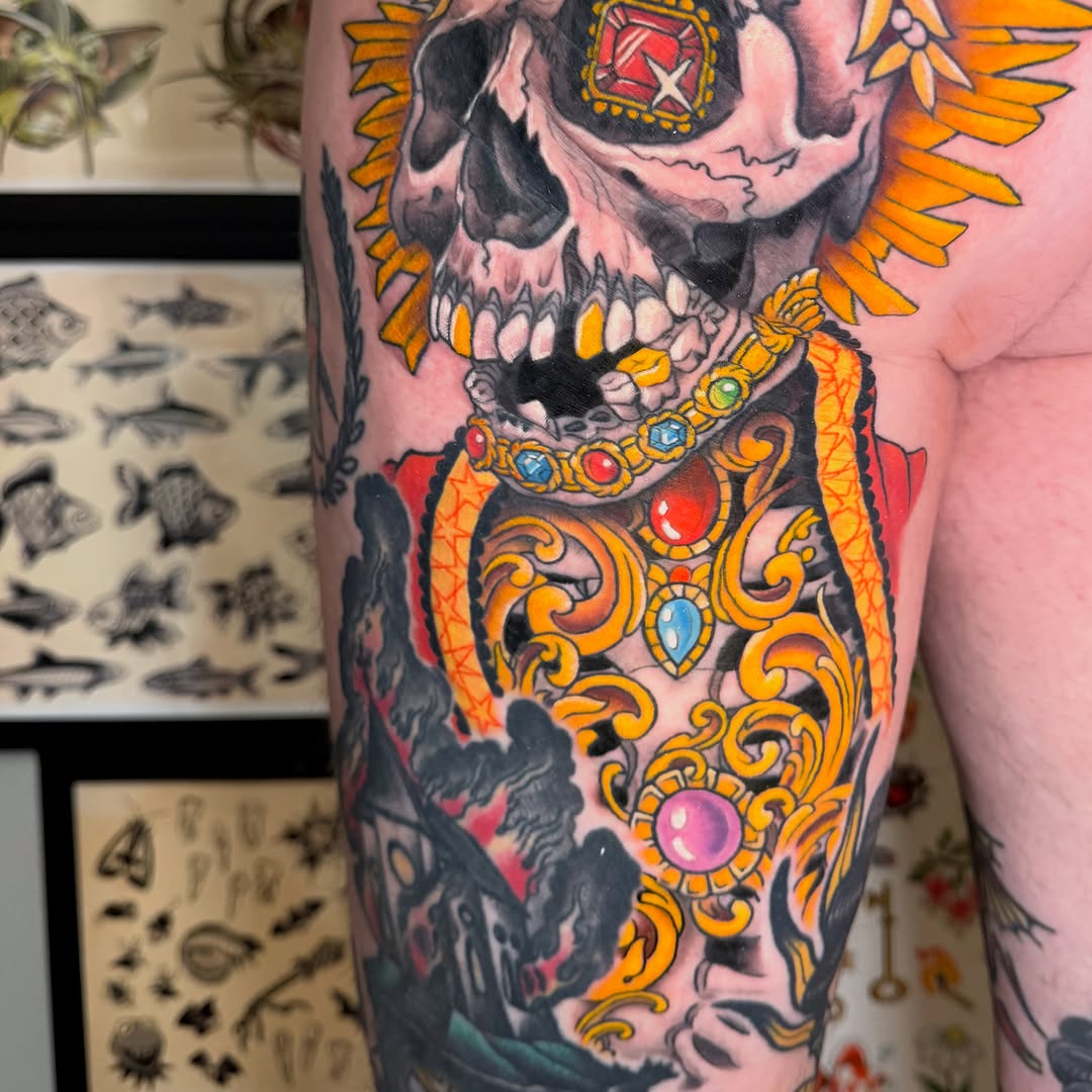 Tattoo by @sullivangiles — neo_traditional, black_and_grey