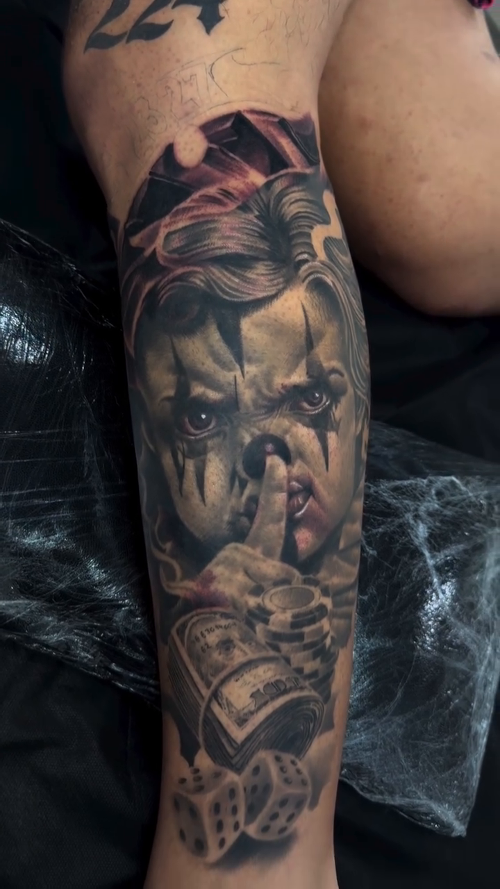 Tattoo by @inkbymaaku — realism, black_and_grey