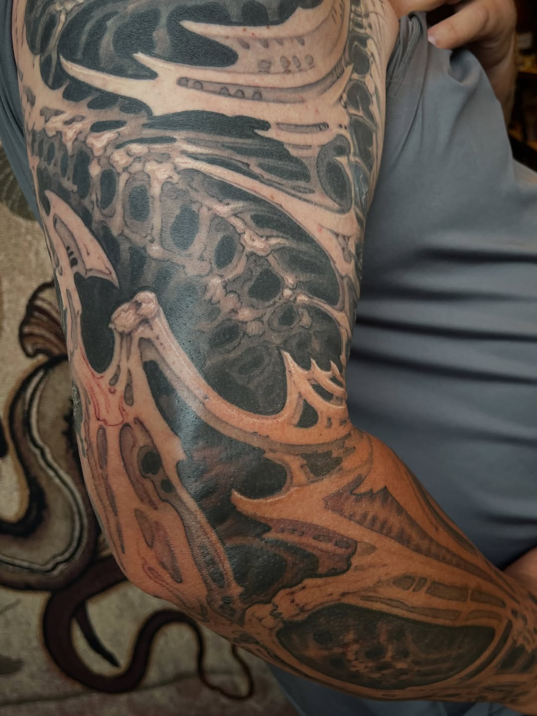 Tattoo by @evanmakesart — black_and_grey, realism