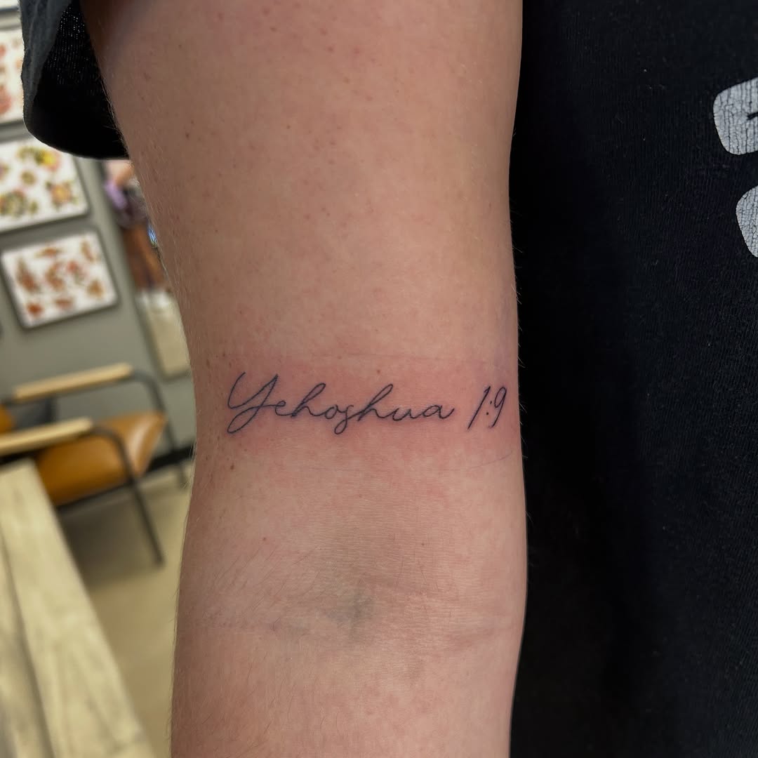 Tattoo by @ocallaghan.inks โ lettering_script, fine_line