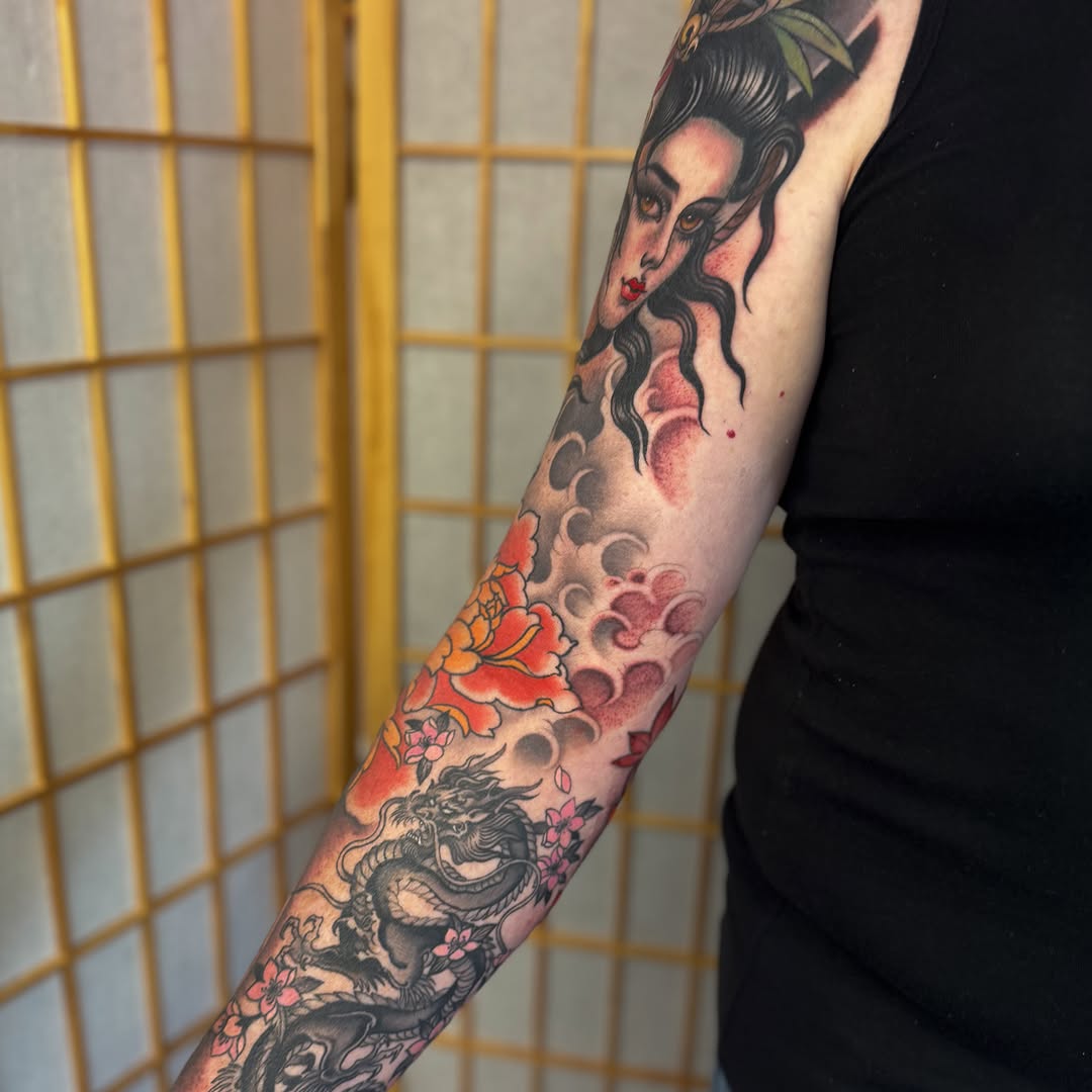 Tattoo by @tattoosbyanya — japanese_irezumi, neo_traditional