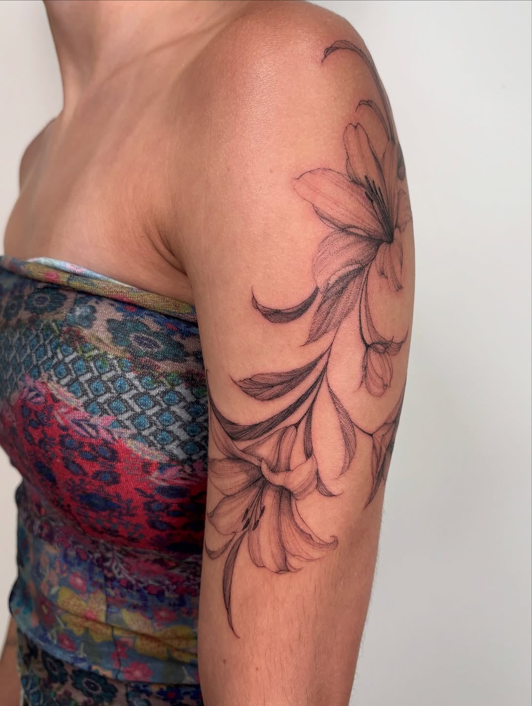 Tattoo by @alexaviolet.ink — fine_line, black_and_grey