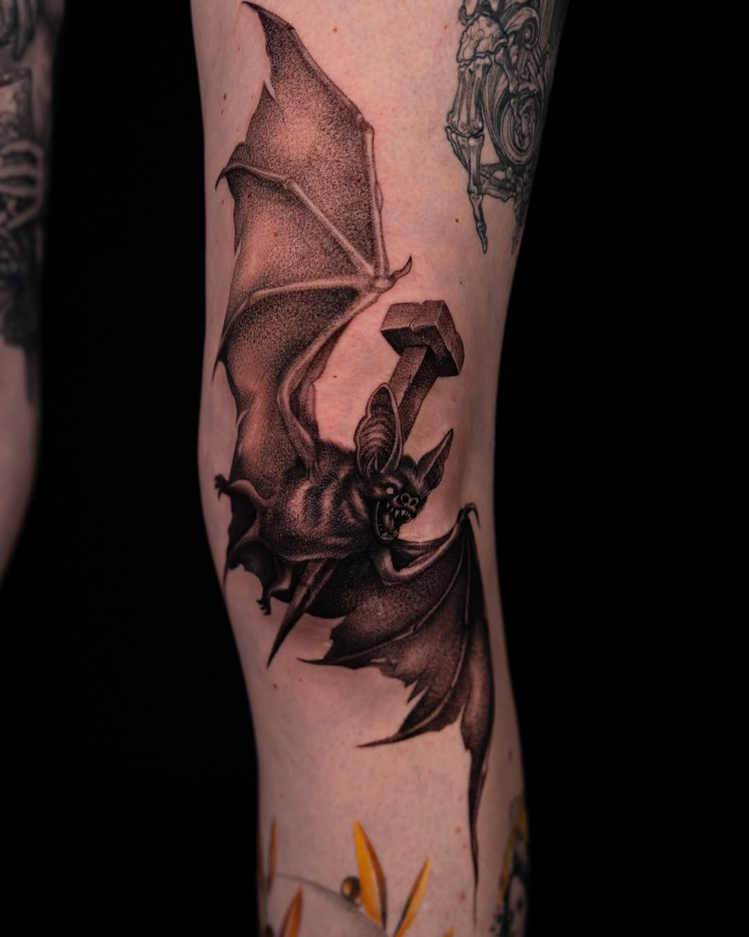 Tattoo by @jonlaflore — black_and_grey, realism