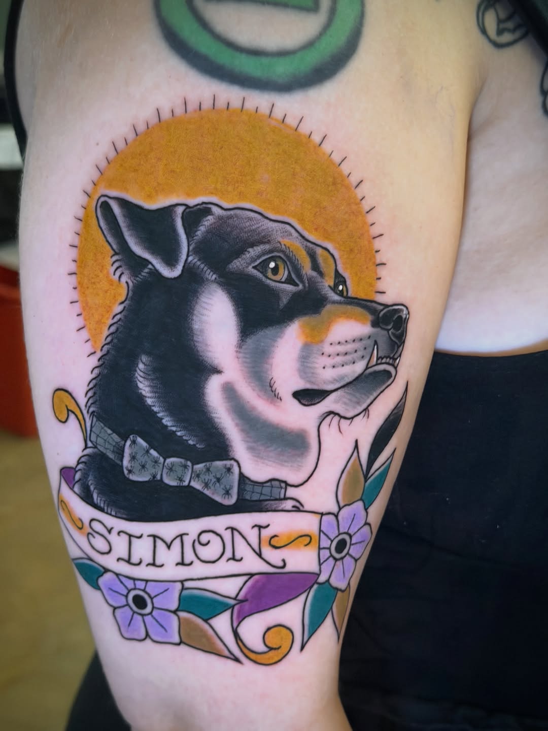 Tattoo by @scruffy_tattooer — realism, lettering_script