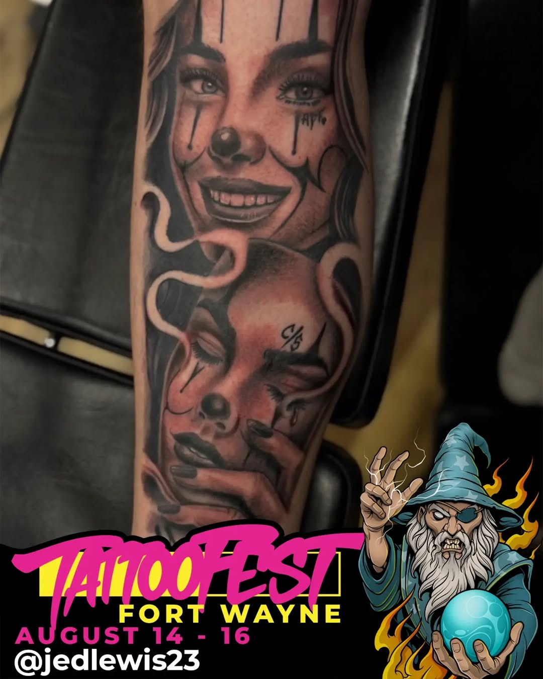 Tattoo by @jedlewis23 — chicano, black_and_grey