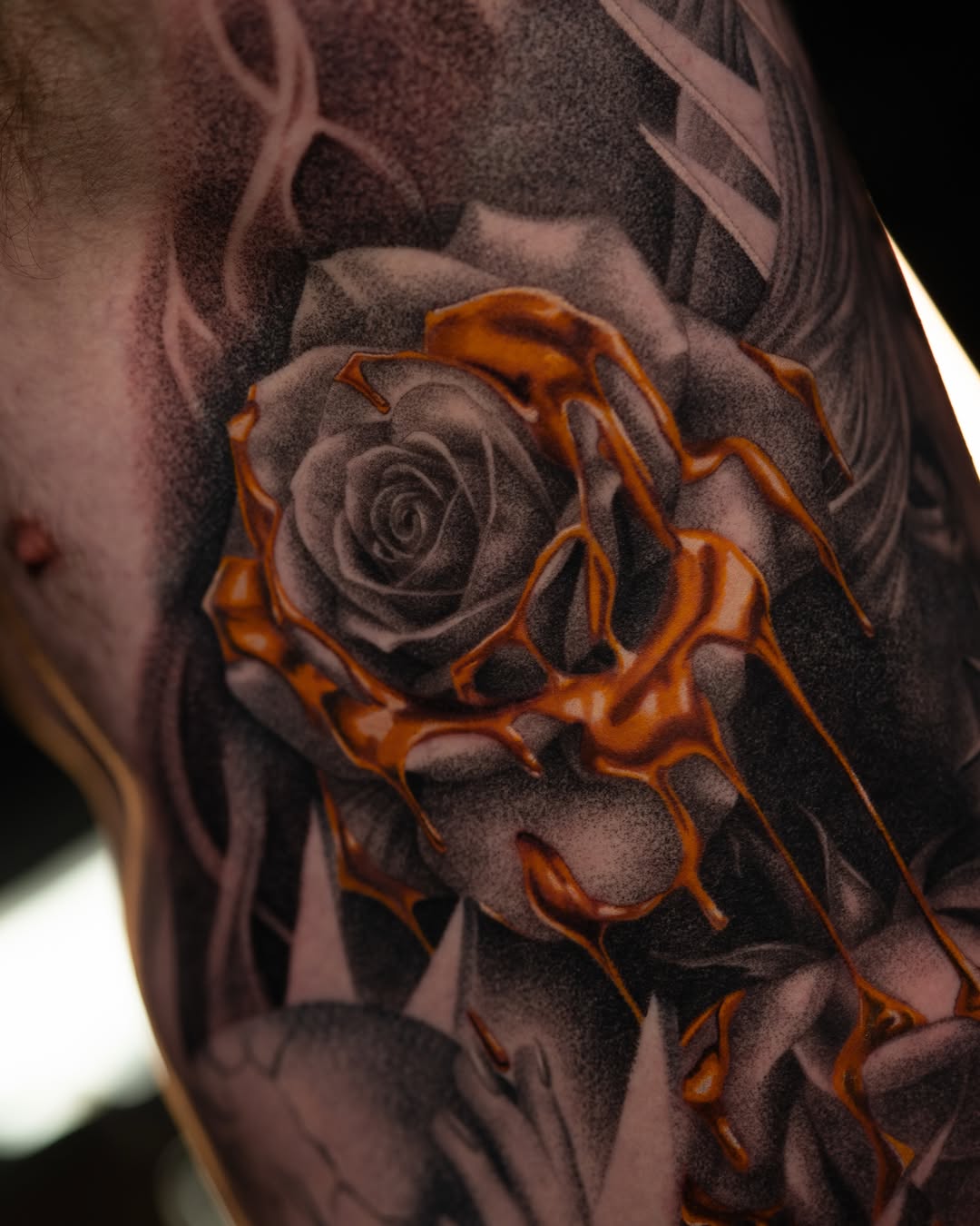 Tattoo by @jonlaflore — realism, black_and_grey