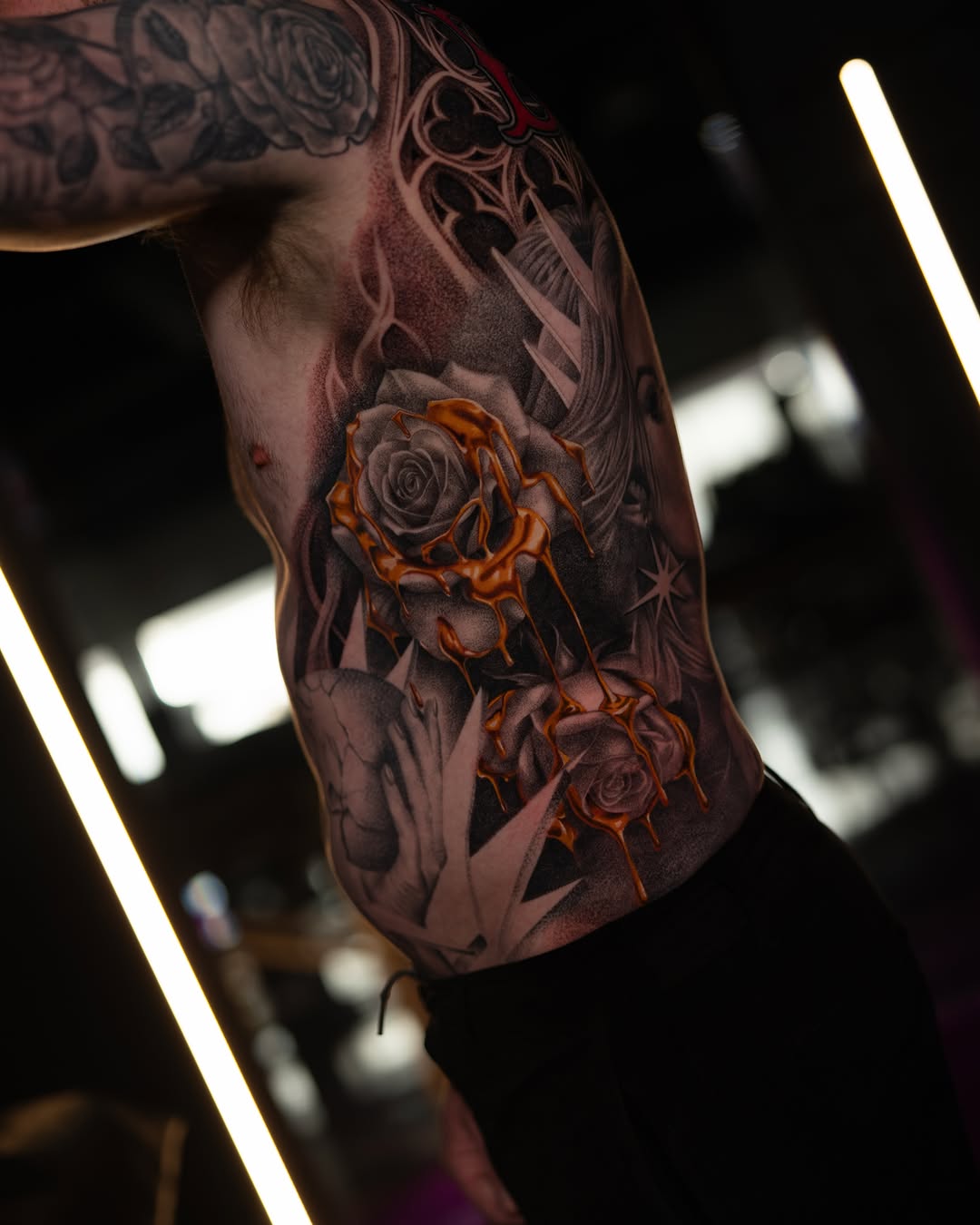 Tattoo by @jonlaflore — black_and_grey, realism