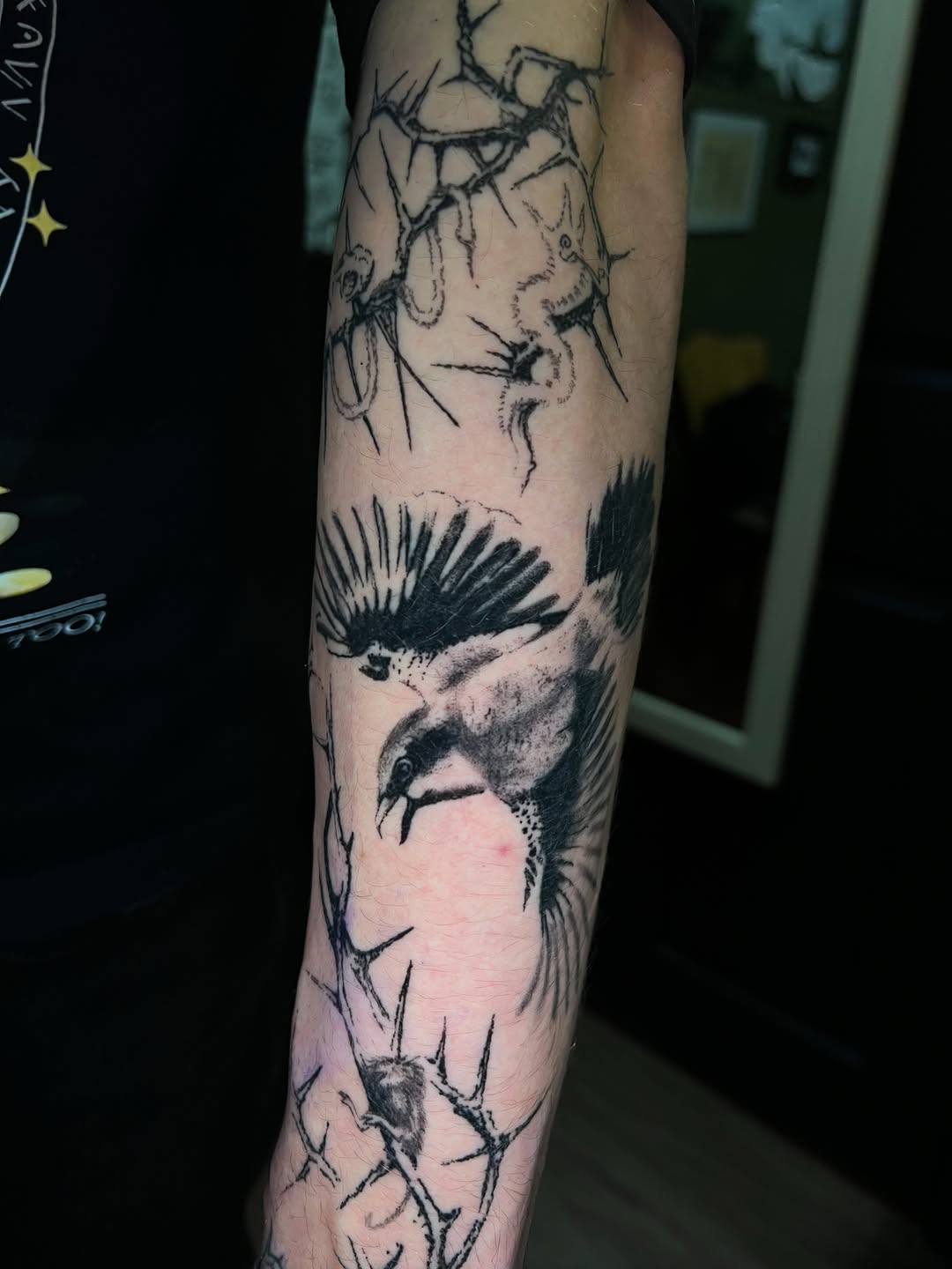 Tattoo by @elvensigils — black_and_grey, realism