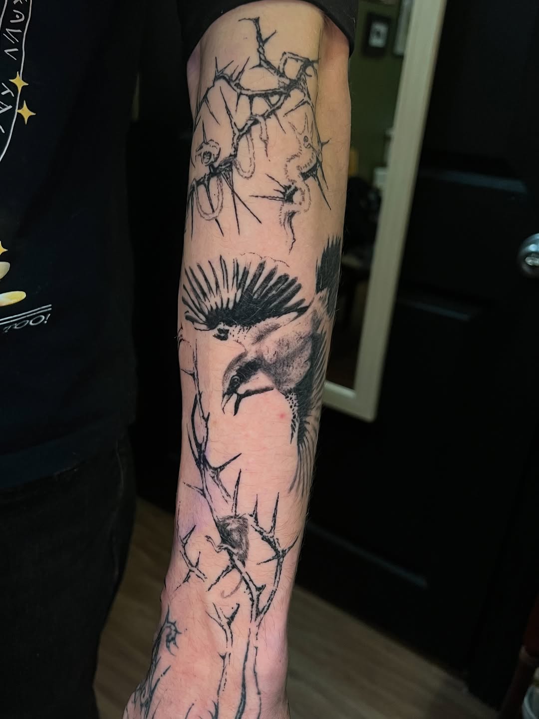 Tattoo by @elvensigils — black_and_grey, realism