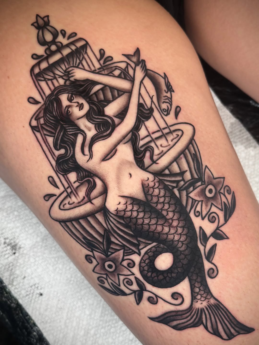 Tattoo by @instagrahamvogel โ american_traditional, black_and_grey