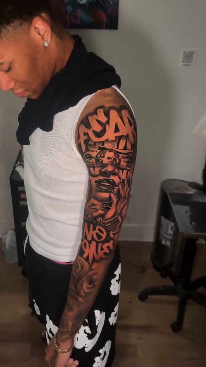Tattoo by @teeski_ink — black_and_grey, realism