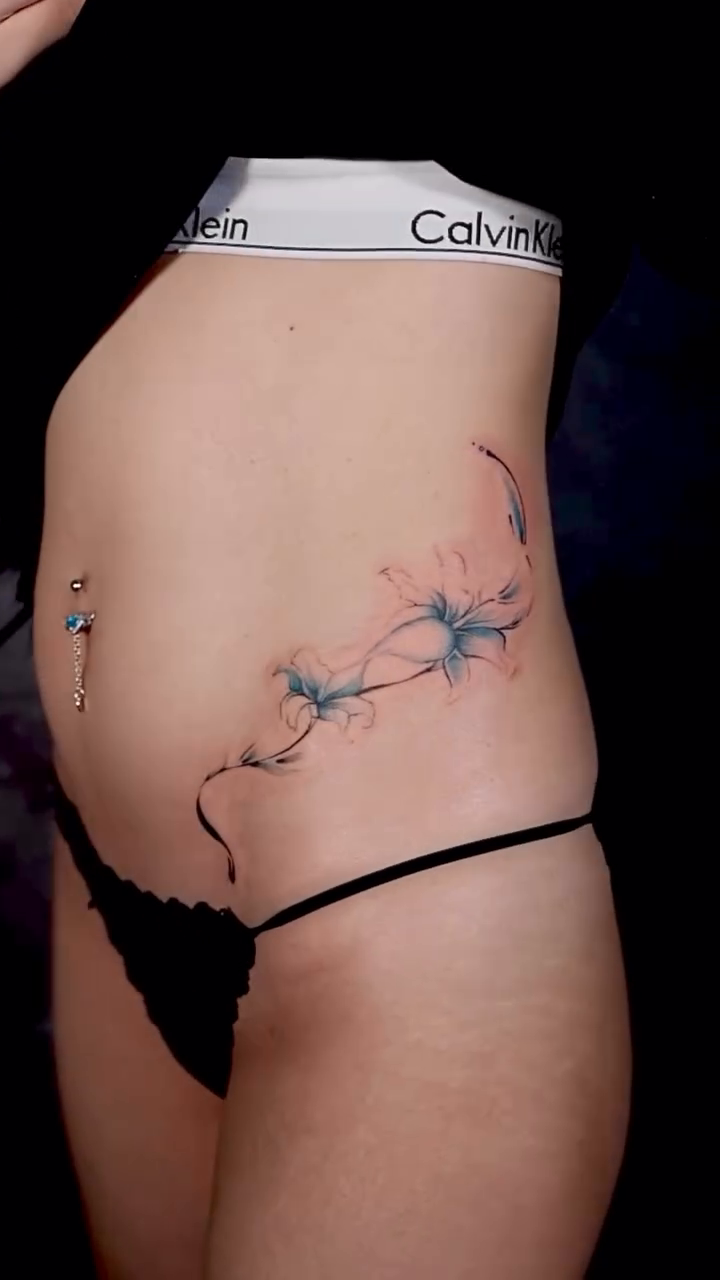 Tattoo by @less_salt_tatt — fine_line, watercolor
