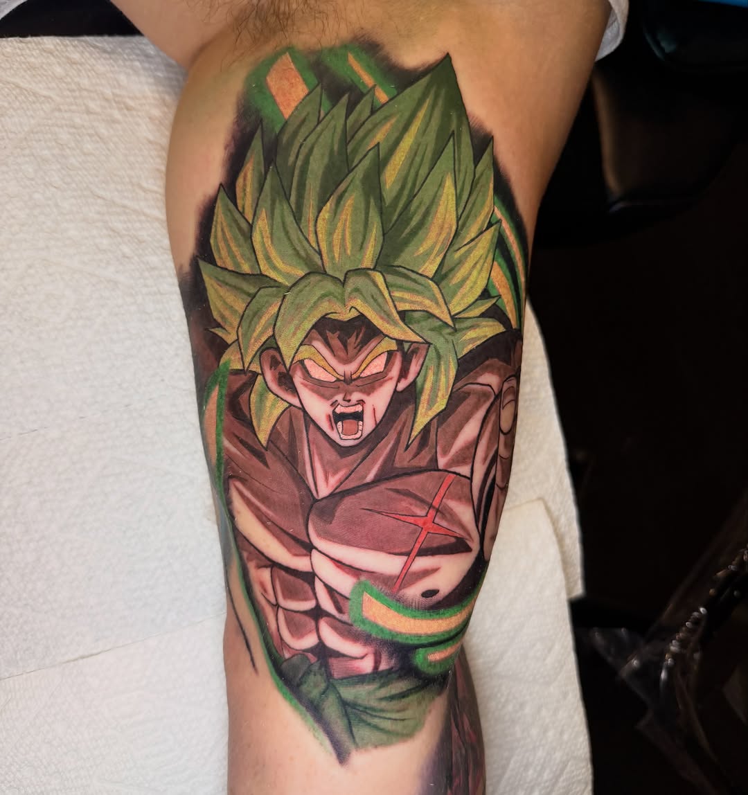 Tattoo by @cwilly.tats42 — anime, new_school