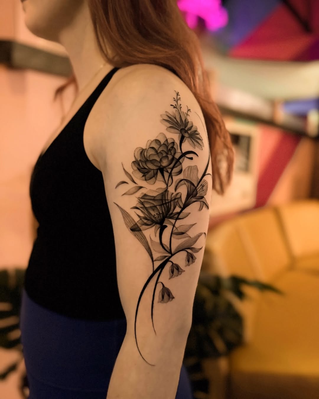 Tattoo by @tattooer_nick β fine_line, black_and_grey