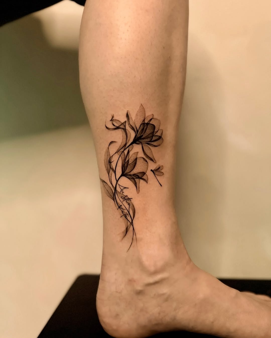 Tattoo by @tattooer_nick β fine_line, black_and_grey