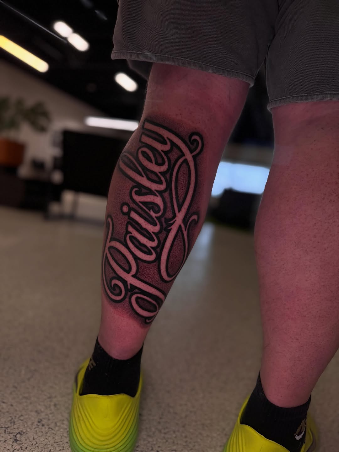 Tattoo by @dallasdiorio — lettering_script, chicano