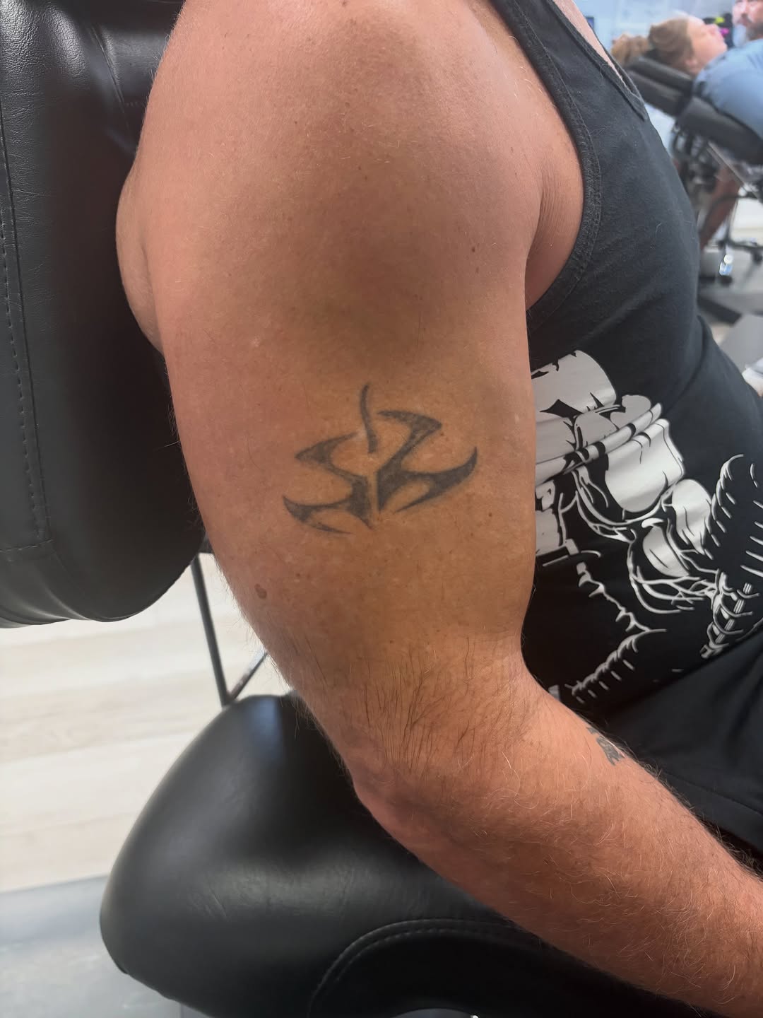 Tattoo by @exzavior__ — blackwork