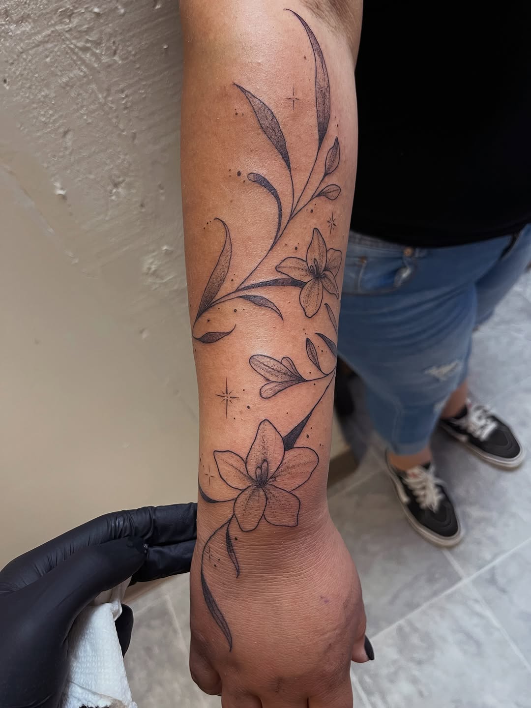 Tattoo by @illestgorilla — fine_line, black_and_grey