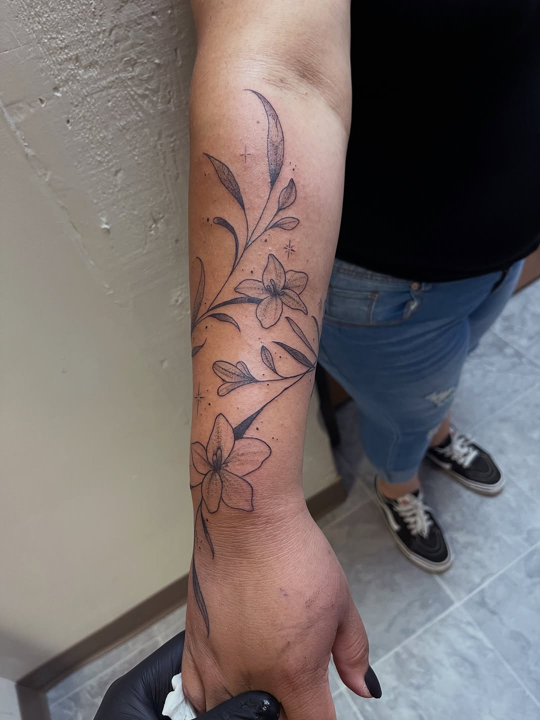 Tattoo by @illestgorilla — fine_line, black_and_grey