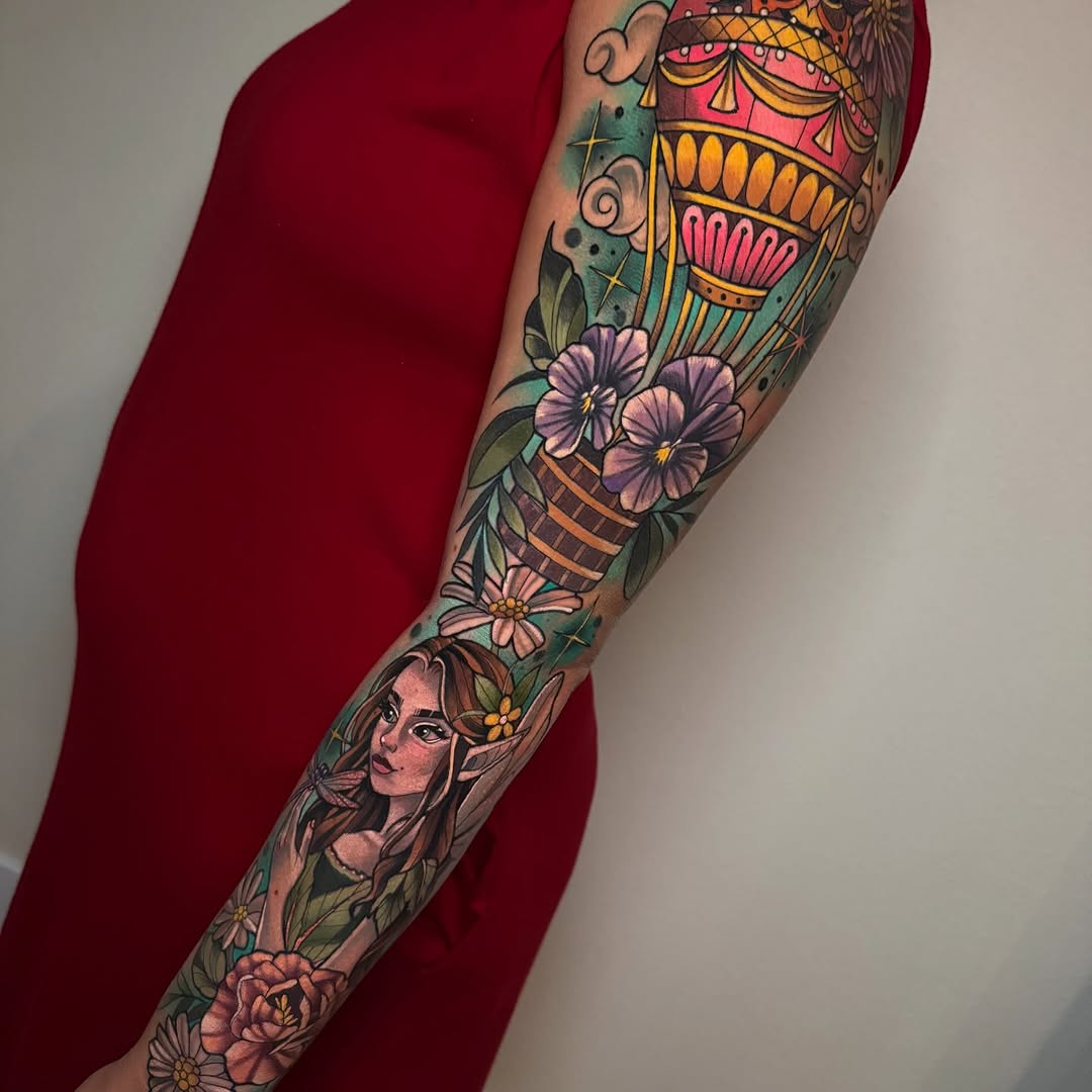 Tattoo by @aislynleigh — new_school, illustrative