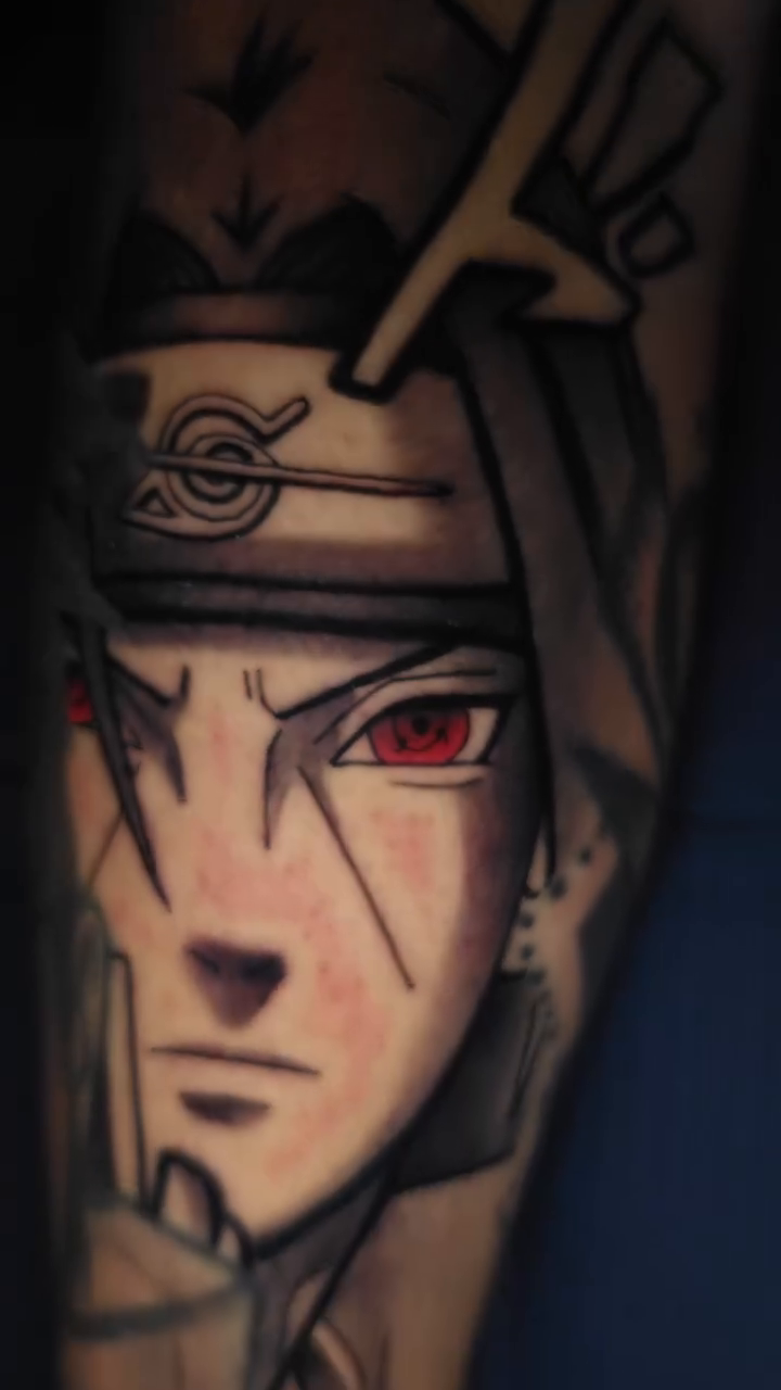 Tattoo by @jmds_ink — anime, black_and_grey