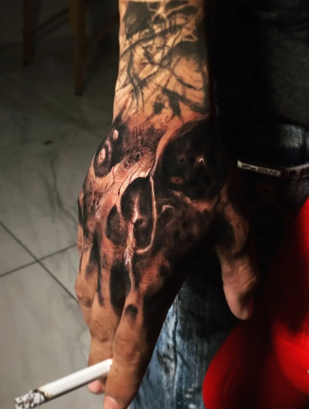 Tattoo by @barragantattoos — realism, black_and_grey