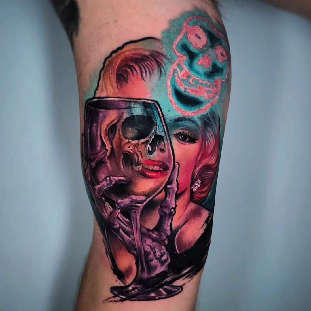Tattoo by @victor_hatch_tattoos — realism, trash_polka