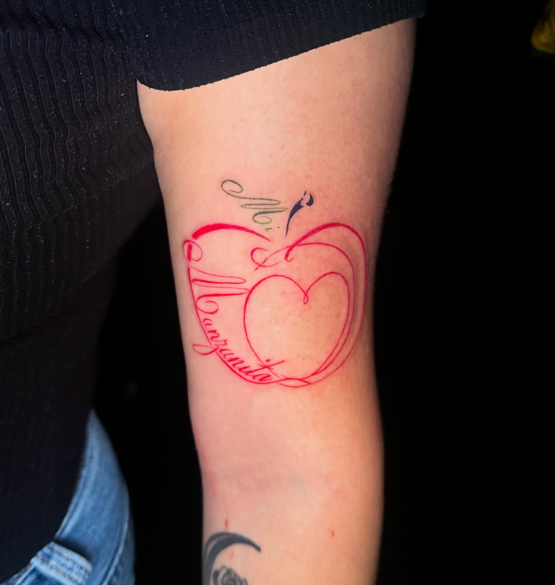 Tattoo by @ninelivestvttoo — lettering_script, fine_line