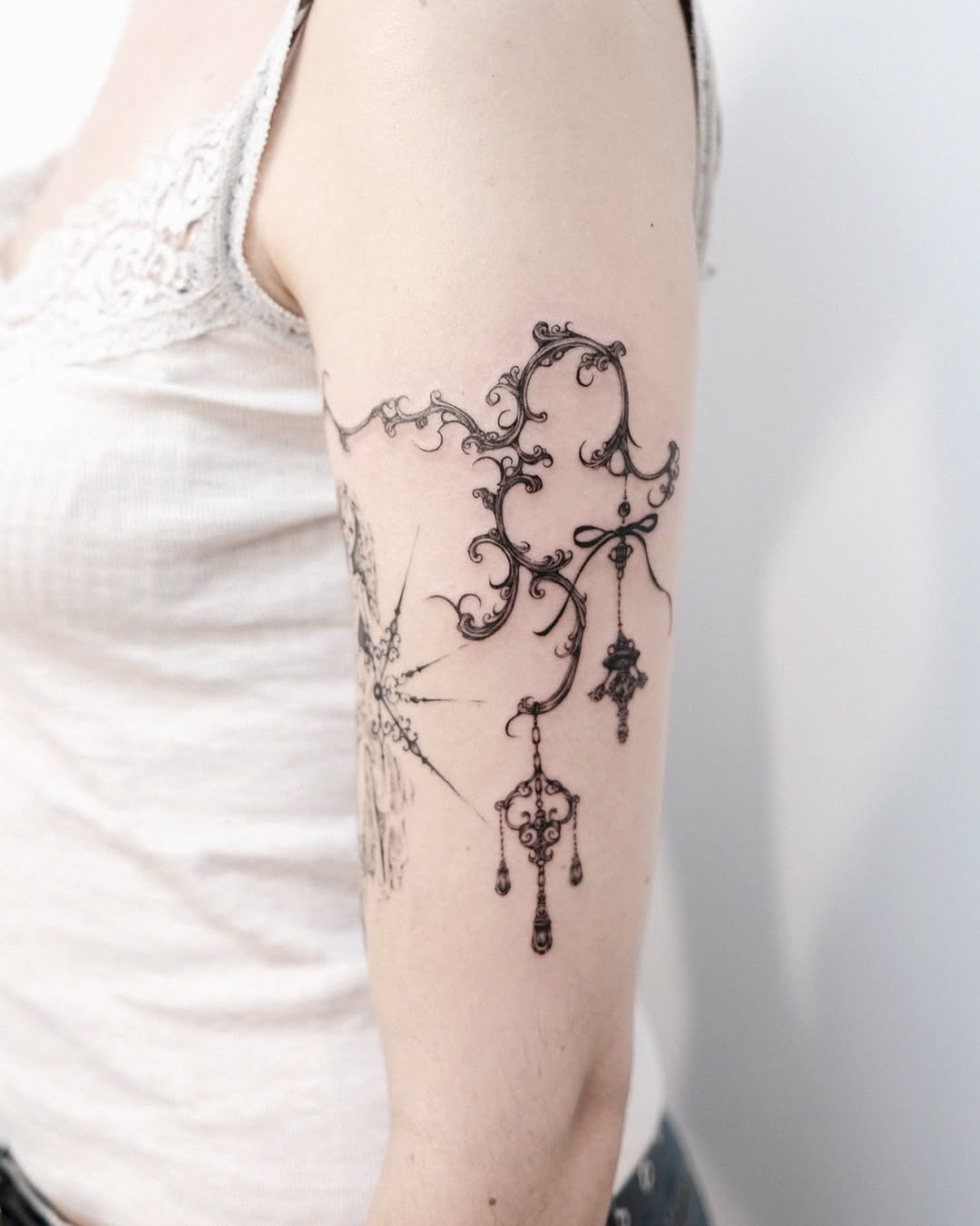 Tattoo by @aebak.tt — fine_line, ornamental