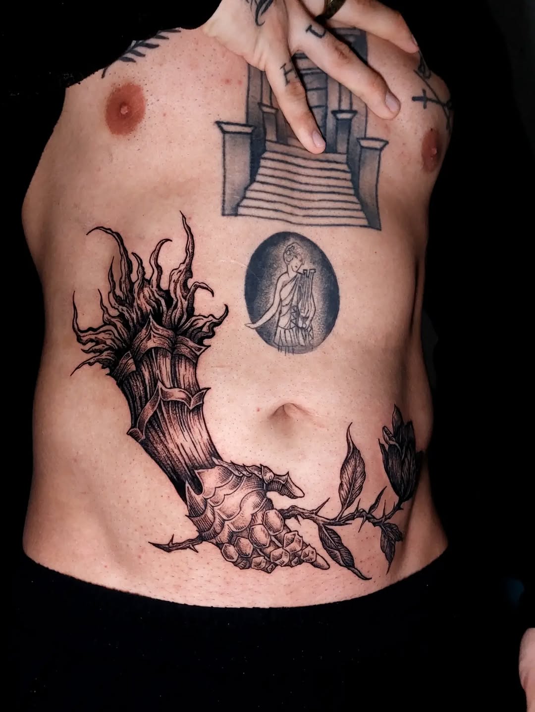 Tattoo by @dazorath — black_and_grey, realism