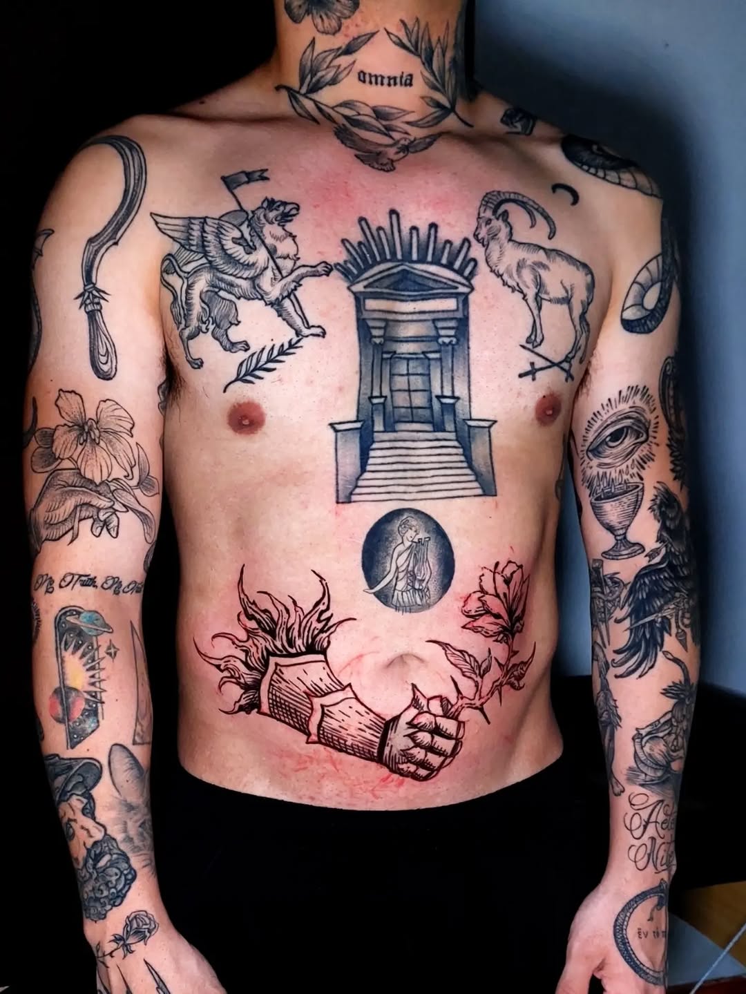 Tattoo by @dazorath — black_and_grey, illustrative