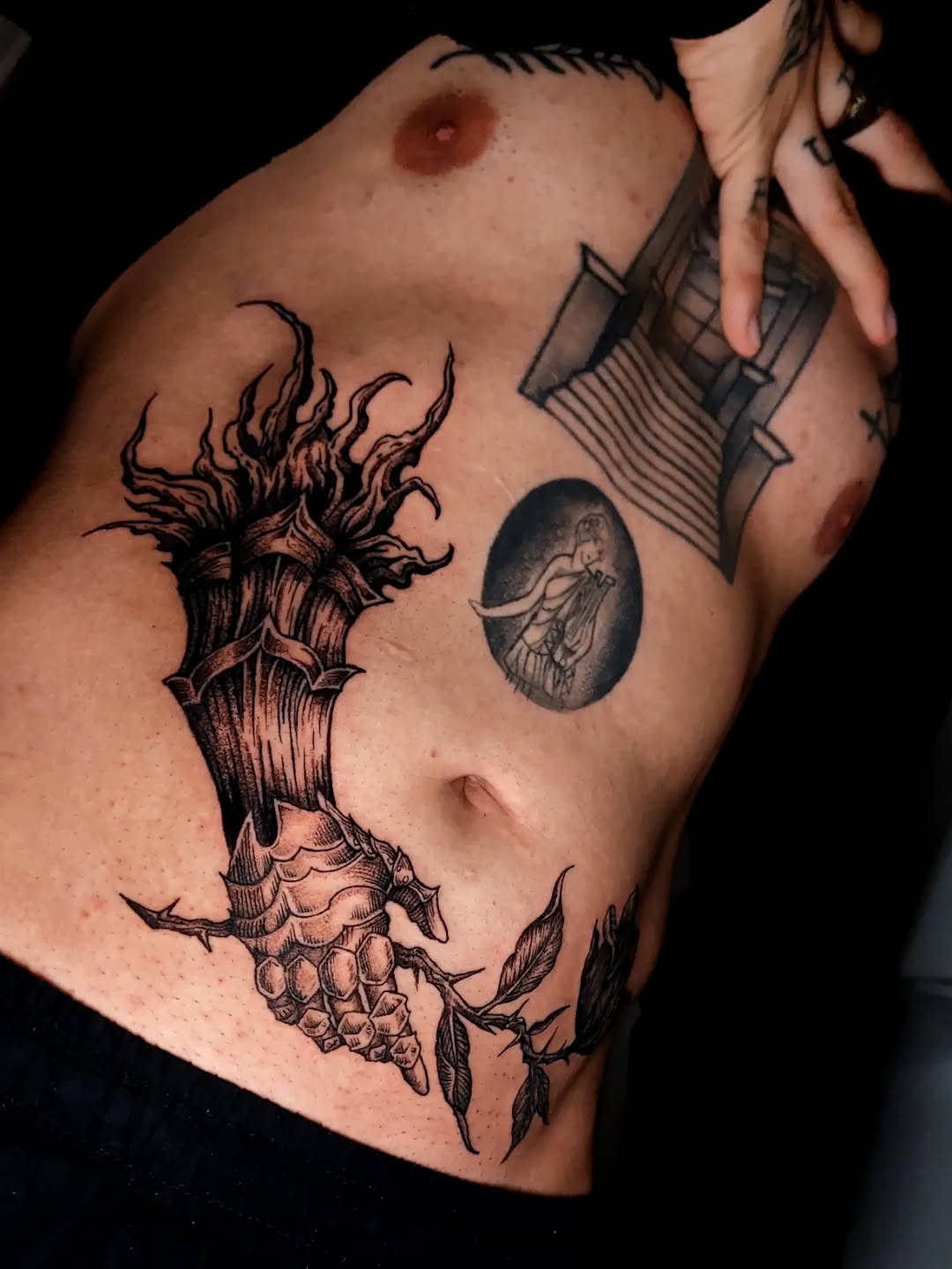 Tattoo by @dazorath — dark_realism, blackwork