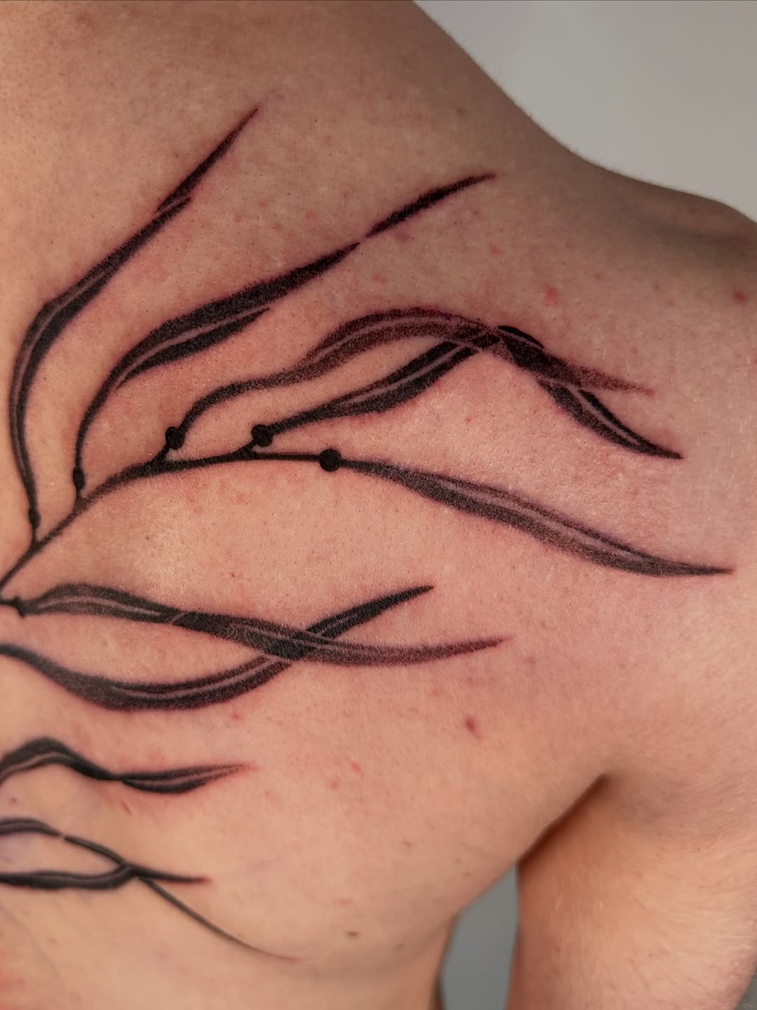 Tattoo by @fishcake.tats β blackwork, dotwork