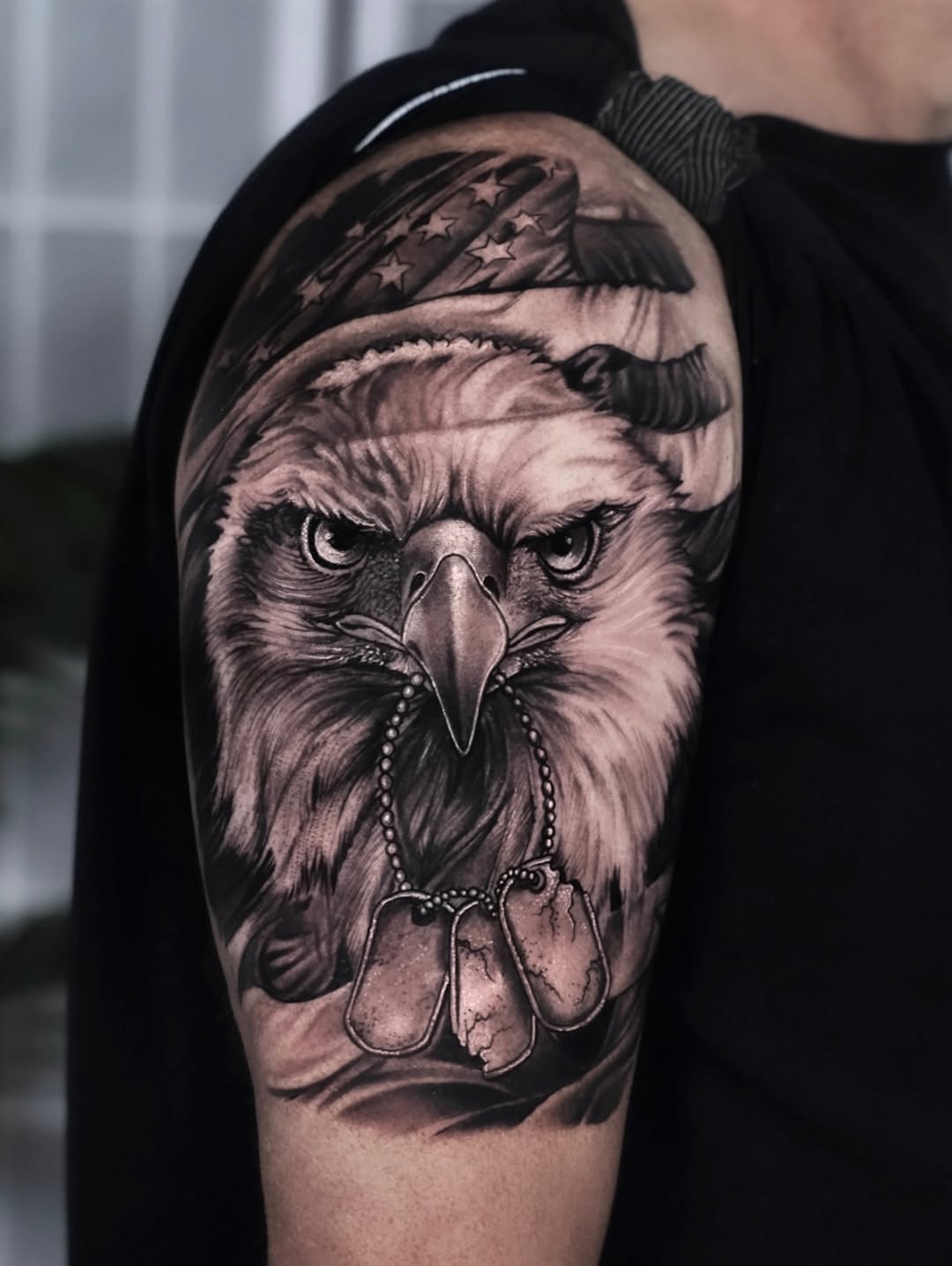 Tattoo by @tonyfranktattoos — realism, black_and_grey