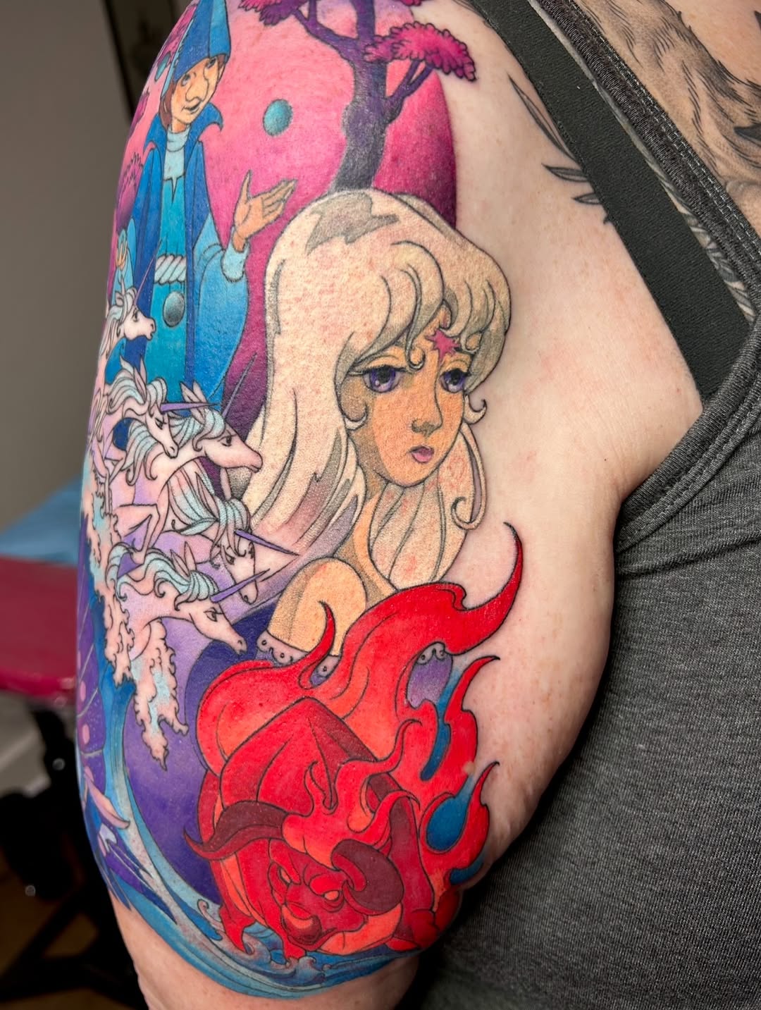 Tattoo by @little.bee.stings — anime