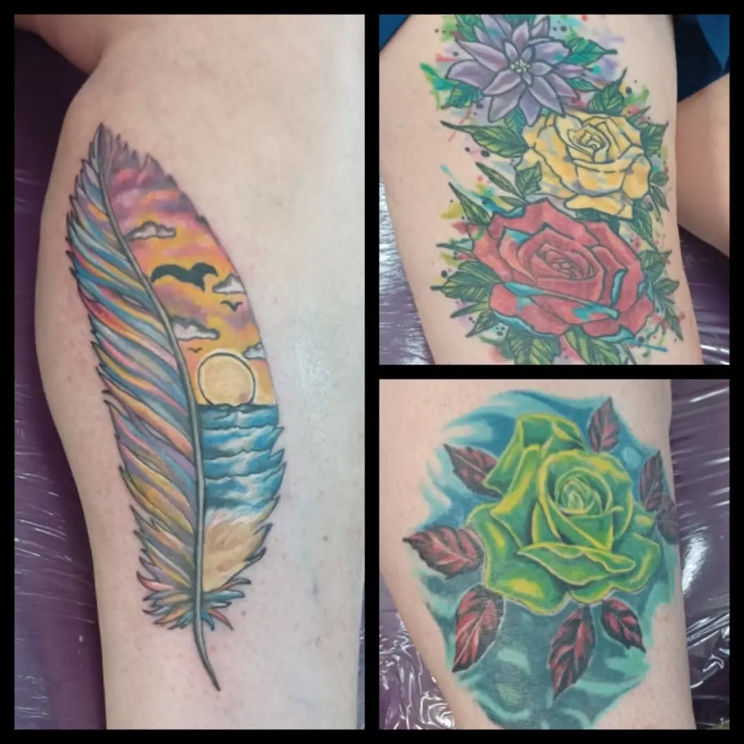 Tattoo by @nathanbauerart — watercolor, realism