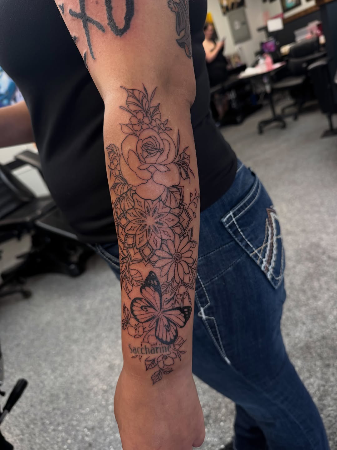 Tattoo by @pushingpigment1117 — fine_line, lettering_script