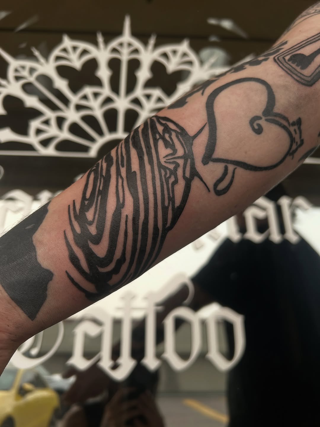 Tattoo by @dokkaebi_ink — blackwork