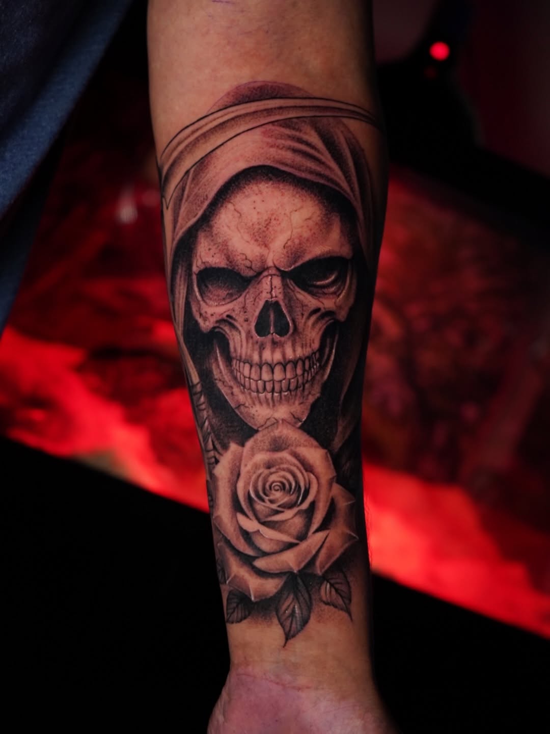 Tattoo by @estevez.ink — realism, black_and_grey