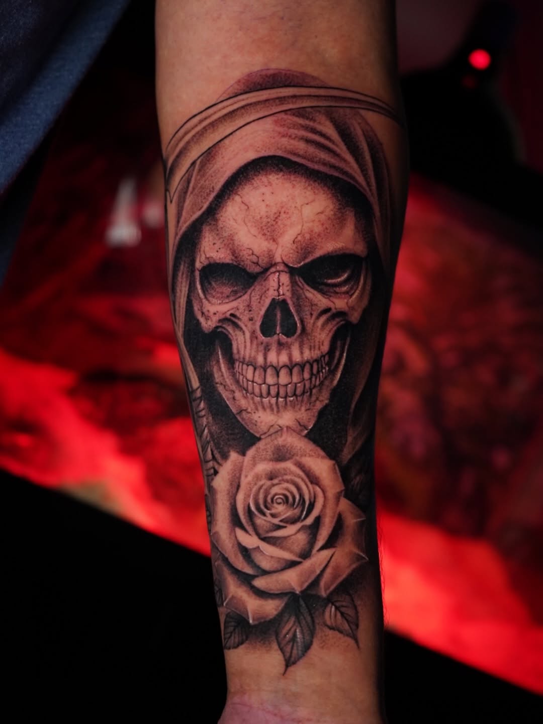 Tattoo by @estevez.ink — realism, black_and_grey