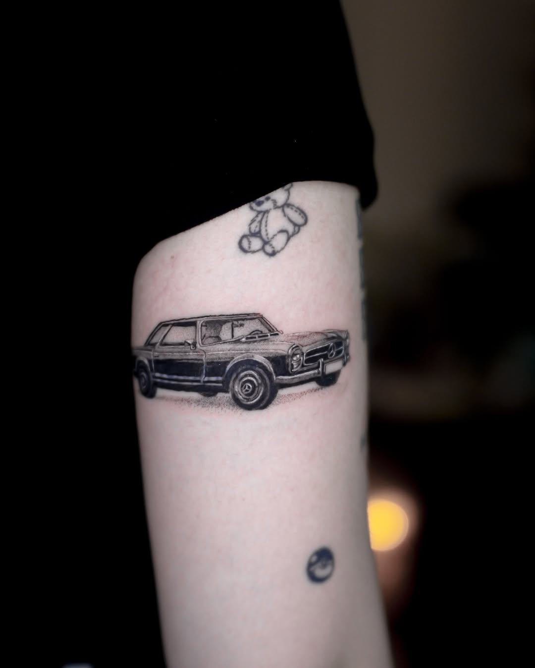 Tattoo by @minto.tattoo โ realism, black_and_grey