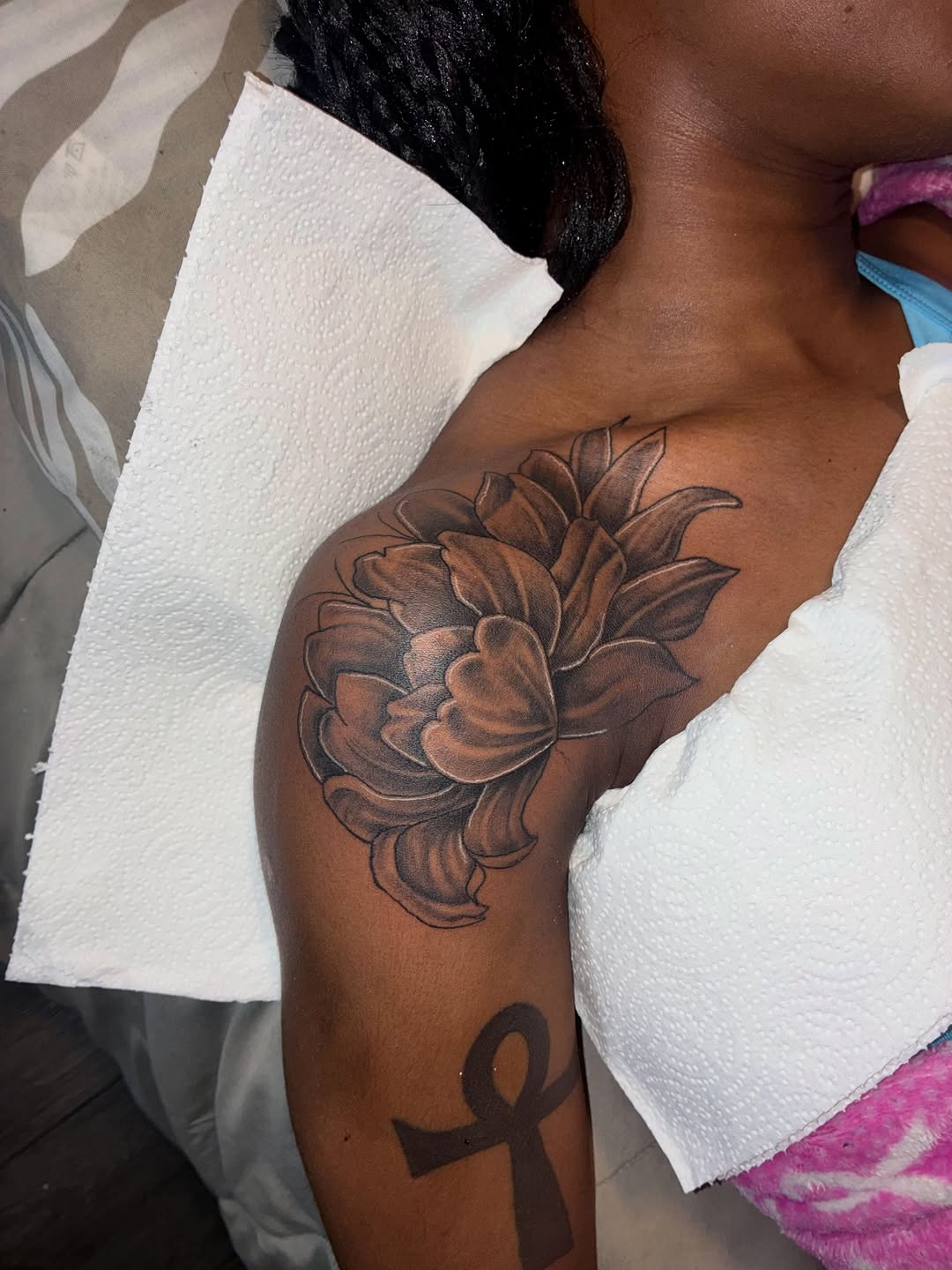 Tattoo by @inkedby_sonya_son — black_and_grey, realism