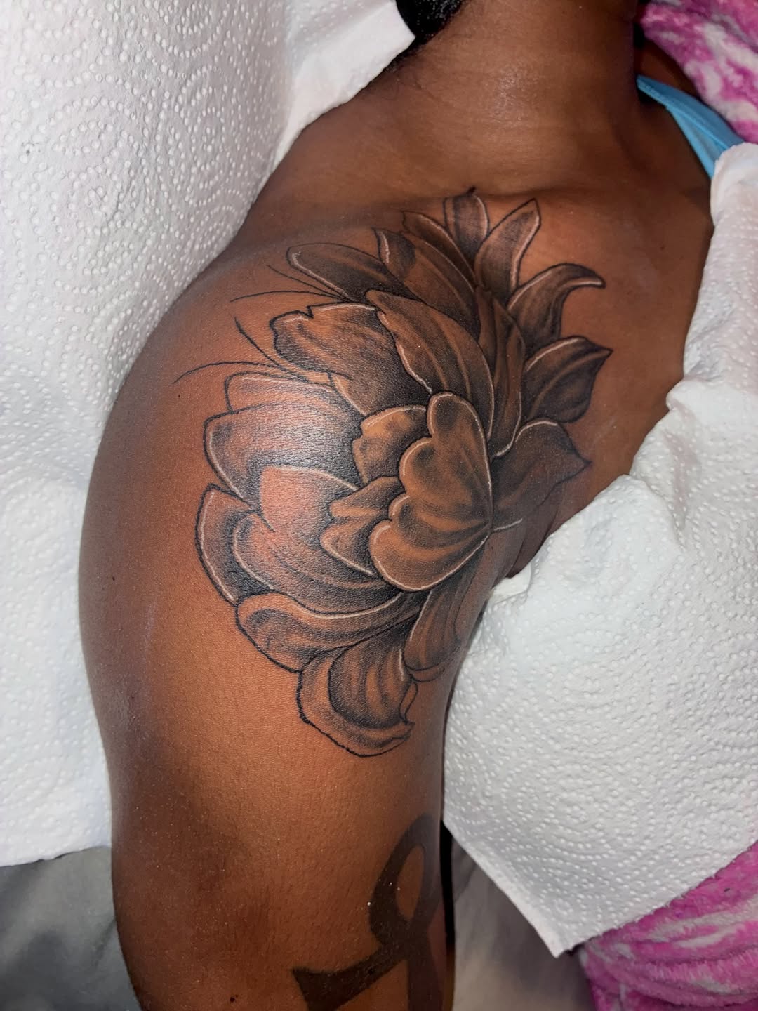 Tattoo by @inkedby_sonya_son — black_and_grey, realism