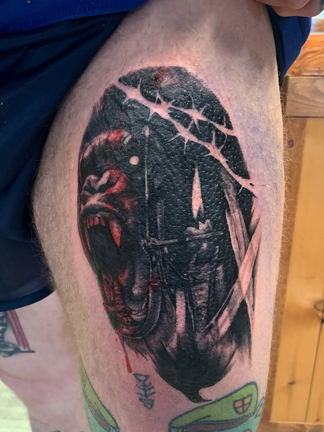 Tattoo by @macplanttattoos — realism, dark_realism