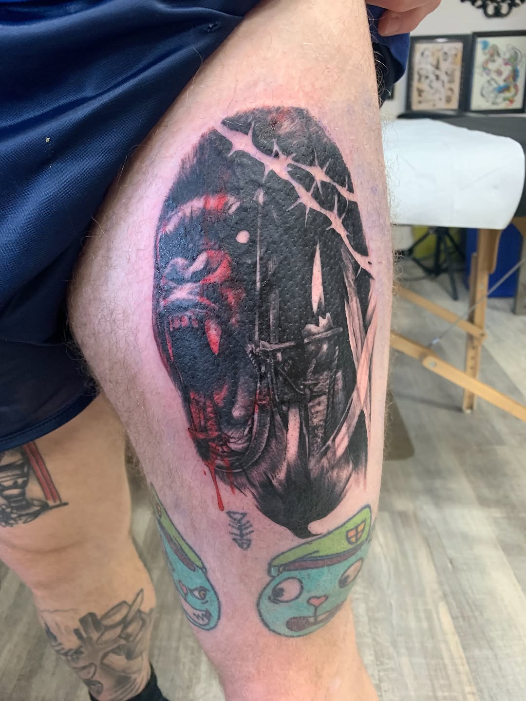 Tattoo by @macplanttattoos — realism, dark_realism