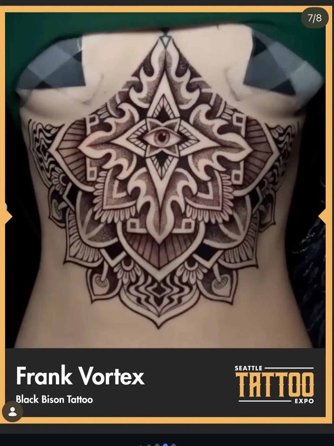 Tattoo by @frankendots — geometric, ornamental