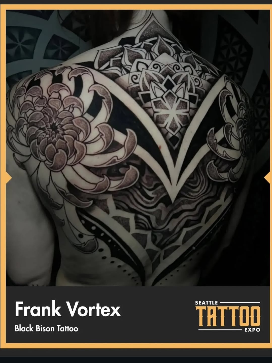 Tattoo by @frankendots — black_and_grey, geometric